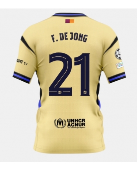 Barcelona Frenkie de Jong #21 Maglia Gara Trasferta Repliche 2025-26 Maniche Corte